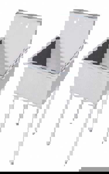 Mop Sink: Free Standing Mount, Stainless Steel